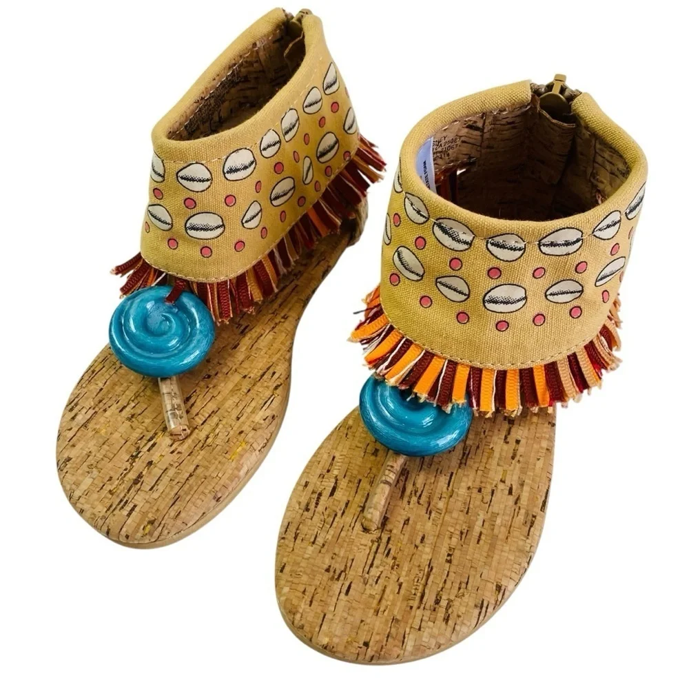 Disney Store Moana Sandals Dress Up Costume Size 9/10